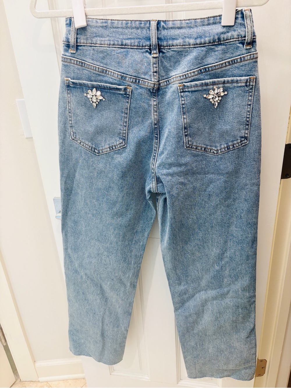 NWT Generation Love Carolyn Crystal denim pants size 26 MSRP $275 - Picture 12 of 12
